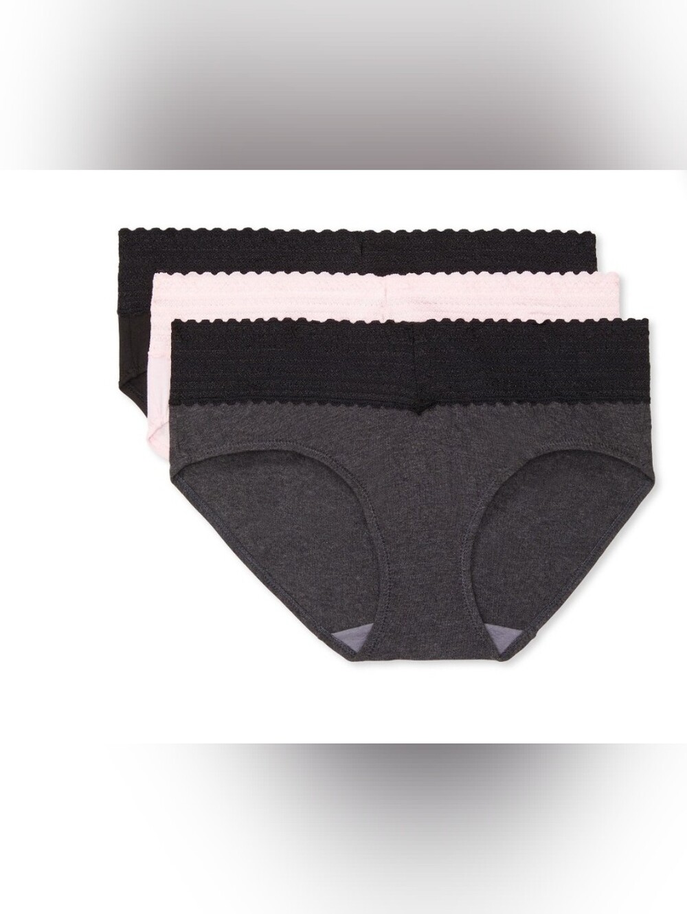 Warners Cotton Lace Hipster Underwear 3-Pack - Light Pink. T15